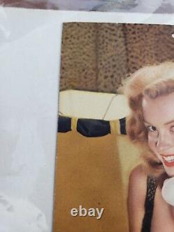 Rare! Vintage 1947 Marilyn Monroe Sunoco Advertising Calendar pinup Her First