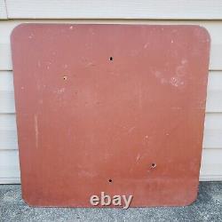 Rare Vintage 1950s City Bus Fare Sign Gas Oil Transportation Transit Advertising