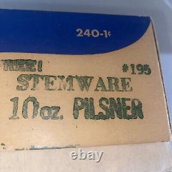 Rare Vintage 1950s FLEER Dubble Bubble Promo Golden Crown Stemware Glasses w Box