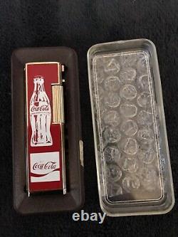 Rare Vintage 1970's Unilite Korea Coca Cola Lighter In Case