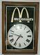 Rare Vintage 1978 McDonald's Advertising Wall Clock Mirror Golden Arches Working