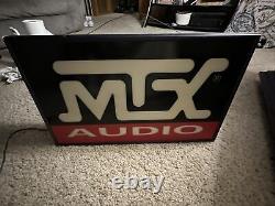 Rare Vintage 1980's MTX Audio Dealership Display Sign 22x14 USA