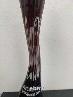Rare Vintage 1980s promotional advertising Stretched glass Coca Cola Bottle