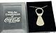Rare Vintage 1984 Coca Cola ST. Silver Ring Pull Pendant Necklace Original Box