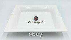 Rare Vintage 5-Star Luxury Claridge's London Hotel White Porcelain Ashtray Dish