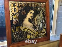 Rare Vintage 7os Beethams' Glycerine & Cucumber Advert Picture Mirror #4160