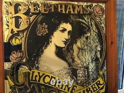 Rare Vintage 7os Beethams' Glycerine & Cucumber Advert Picture Mirror #4160