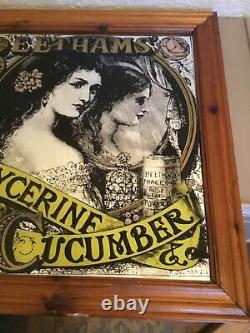 Rare Vintage 7os Beethams' Glycerine & Cucumber Advert Picture Mirror #4160