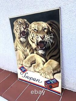 Rare Vintage AGFA Isopan Photo Film Camera Advertising Cardboard Sign Not Enamel