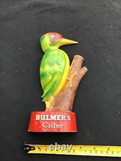 Rare Vintage Acrylic Half Figure Of Bulmers Cider Woodpecker. Bar Advertising