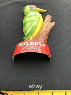Rare Vintage Acrylic Half Figure Of Bulmers Cider Woodpecker. Bar Advertising