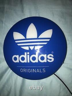 Rare Vintage Adidas Originals Display Light Lamp From Manchester Dublin & London