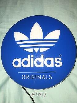 Rare Vintage Adidas Originals Display Light Lamp From Manchester Dublin & London