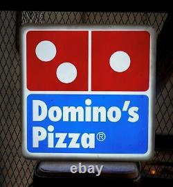Rare Vintage Advertising Domino's Pizza Sign Lighted Sign Pizza Sign