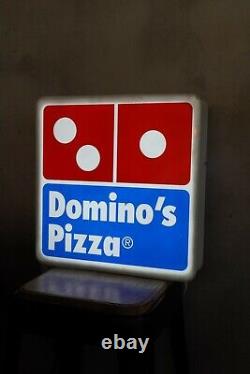 Rare Vintage Advertising Domino's Pizza Sign Lighted Sign Pizza Sign