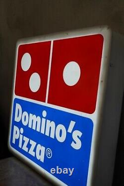 Rare Vintage Advertising Domino's Pizza Sign Lighted Sign Pizza Sign