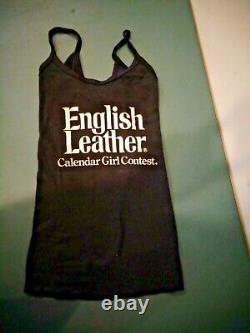 Rare Vintage Advertising English Leather Calendar Girl Contest Tank Top