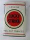 Rare Vintage Advertising Lucky Strike White Tobacco Vertical Pocket Tin 95-l