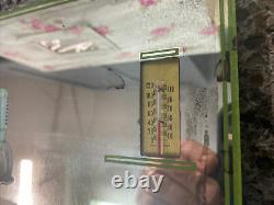 Rare Vintage Advertising Thermometer Mirror With extras, Postcard And Wrench