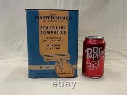 Rare Vintage Advertising Tin Spackling Compound Paint Sears Chicago Great Colors