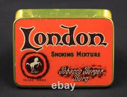 Rare Vintage Advertising Tobacco Tin London Smoking Mixture Hoffmann Thun