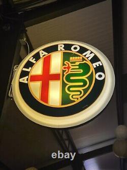 Rare Vintage Alfa Romeo Dealership Sign Authentic Piece of History from the 19