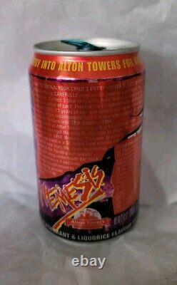 Rare Vintage Alton Towers Nemesis Drinks Can Limited Edition 1994 Coke Coca Cola
