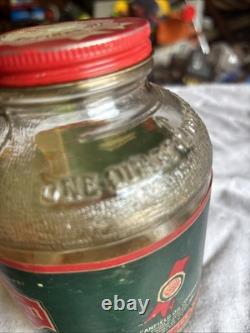 Rare Vintage American WM Penn 200 Horse Power Motor Oil Jar 1 Quart