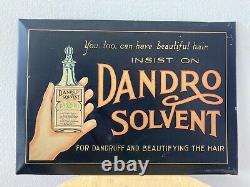 Rare Vintage Barber Shop Sign. Dandro solvent antique