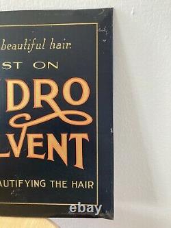 Rare Vintage Barber Shop Sign. Dandro solvent antique