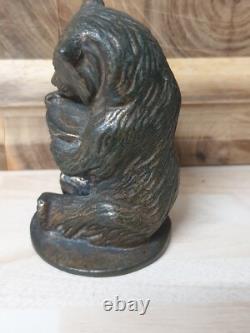 Rare Vintage Bronze Hawkes & Spinks Bear Honey Co. Ltd Car Mascot Figure Antique