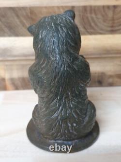 Rare Vintage Bronze Hawkes & Spinks Bear Honey Co. Ltd Car Mascot Figure Antique