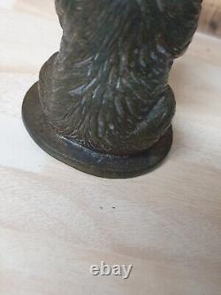 Rare Vintage Bronze Hawkes & Spinks Bear Honey Co. Ltd Car Mascot Figure Antique
