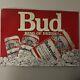 Rare Vintage Budweiser BUD King of Beers Tin Advertising Sign 1987