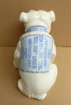 Rare Vintage Bulldog Guinness Advertising Pottery Bulldog Robert Porter & Co