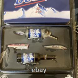 Rare Vintage Busch Beer Advertising Fishing Lures 4 pack In Original Packaging