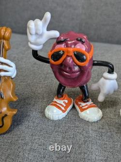 Rare Vintage California Raisins Figures X 7, Calrab 1987-1988