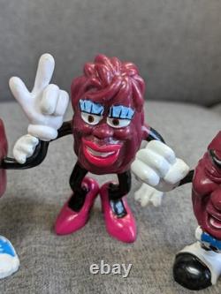 Rare Vintage California Raisins Figures X 7, Calrab 1987-1988