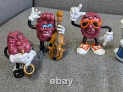 Rare Vintage California Raisins Figures X 7, Calrab 1987-1988