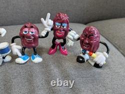 Rare Vintage California Raisins Figures X 7, Calrab 1987-1988