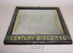 Rare Vintage Century Biscuit Co Advertising Mirror Sign