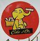 Rare Vintage Chocolate Cote D'or Candy Advertising Store Display Sign Elephant