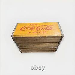 Rare Vintage Coca Cola Crate 1941 Coke Crate Advertising Collectible Man Cave