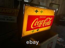 Rare Vintage Coca Cola Lighted Sign Working