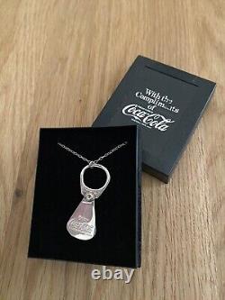 Rare Vintage Coca Cola Promotional Sterling Silver Ring Pull Made 1984