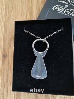 Rare Vintage Coca Cola Promotional Sterling Silver Ring Pull Made 1984