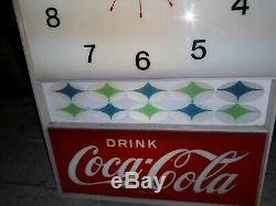 Rare Vintage Coca-cola Retro Coke Lighted Clock Working