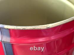 Rare Vintage Coke Cola Storage Bin LID Seat Barrel Pop Art Trash 70s 80s Prop
