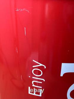 Rare Vintage Coke Cola Storage Bin LID Seat Barrel Pop Art Trash 70s 80s Prop