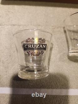 Rare Vintage Cruzan Rum Flight Caddy Boat Advertising Promotional Shot Glass Vtg